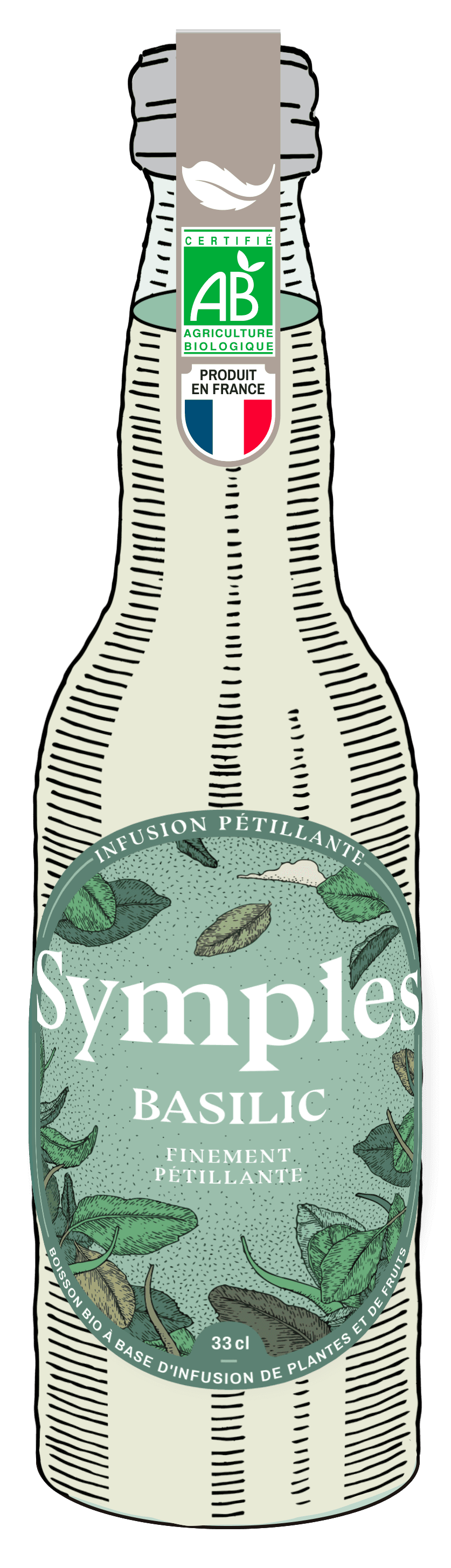 Boisson bio - Basilic - Symples